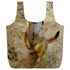 Lovely Meerkat 515p Full Print Recycle Bags (l) 