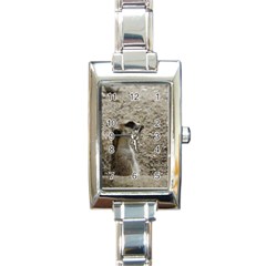 Adorable Meerkat Rectangle Italian Charm Watches