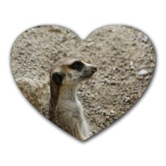 Adorable Meerkat Heart Mousepads by ImpressiveMoments