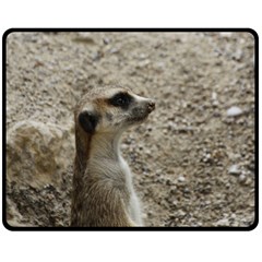 Adorable Meerkat Double Sided Fleece Blanket (medium) 