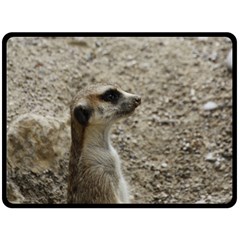 Adorable Meerkat Double Sided Fleece Blanket (large) 