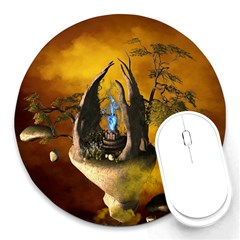 The Forgotten World In The Sky Round Mousepads by FantasyWorld7