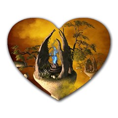 The Forgotten World In The Sky Heart Mousepads by FantasyWorld7