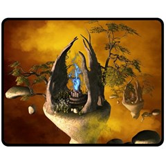 The Forgotten World In The Sky Fleece Blanket (medium) 