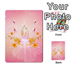 Wonderful Flowers With Butterflies And Diamond In Soft Pink Colors Multi-purpose Cards (rectangle)  by FantasyWorld7