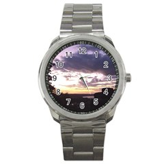  Sunset Over The Valley Sport Metal Watches by canvasngiftshop