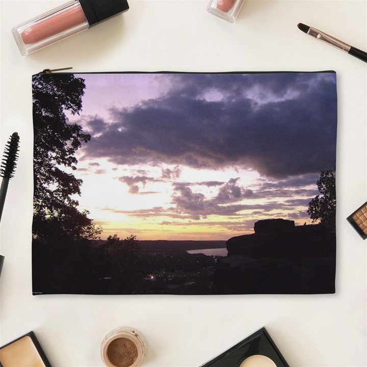  Sunset Over The Valley Cosmetic Bag (XL)