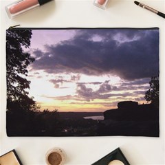  Sunset Over The Valley Cosmetic Bag (xxxl)  by canvasngiftshop