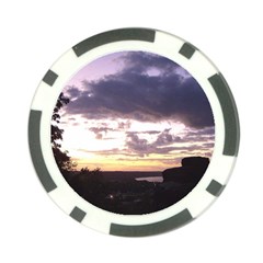  Sunset Over The Valley Poker Chip Card Guards