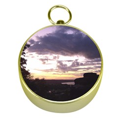  Sunset Over The Valley Gold Compasses