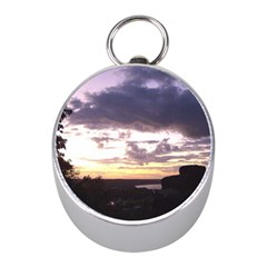  Sunset Over The Valley Mini Silver Compasses