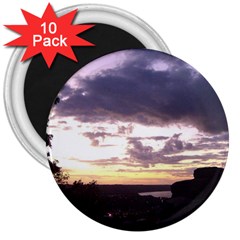  Sunset Over The Valley 3  Magnets (10 Pack) 