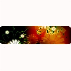 Awesome Flowers In Glowing Lights Large Bar Mats