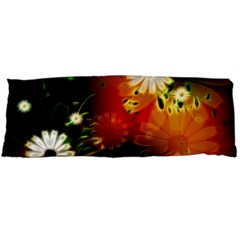 Awesome Flowers In Glowing Lights Body Pillow Cases (dakimakura) 