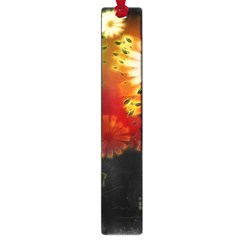 Awesome Flowers In Glowing Lights Large Book Marks