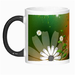 Beautiful Flowers With Leaves On Soft Background Morph Mugs by FantasyWorld7