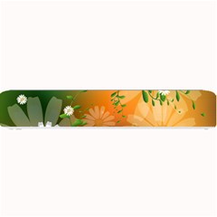 Beautiful Flowers With Leaves On Soft Background Small Bar Mats