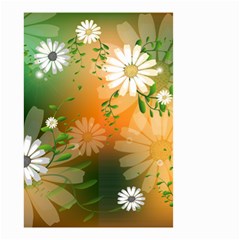 Beautiful Flowers With Leaves On Soft Background Small Garden Flag (two Sides)