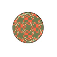 Green Orange Shapes Hat Clip Ball Marker (10 Pack)