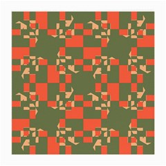 Green orange shapes Medium Glasses Cloth