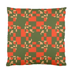 Green Orange Shapes Standard Cushion Case (two Sides)