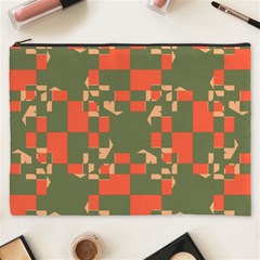 Green orange shapes Cosmetic Bag (XXXL)