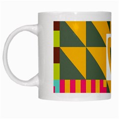 Shapes In A Mirror White Mug by LalyLauraFLM