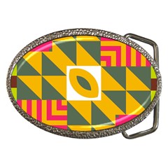 Shapes In A Mirror Belt Buckle