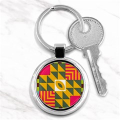 Shapes In A Mirror Key Chain (round)