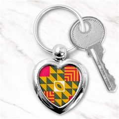 Shapes In A Mirror Key Chain (heart)