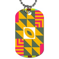 Shapes In A Mirror Dog Tag (one Side)