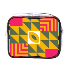 Shapes In A Mirror Mini Toiletries Bag (one Side)