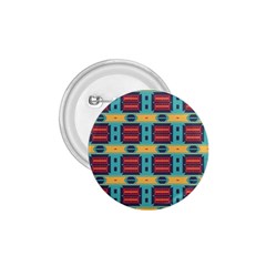 Blue Red And Yellow Shapes Pattern 1 75  Button