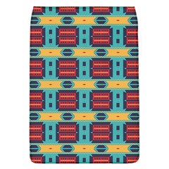 Blue Red And Yellow Shapes Pattern Removable Flap Cover (l)