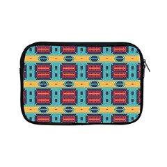 Blue Red And Yellow Shapes Pattern Apple Ipad Mini Zipper Case