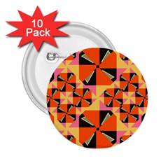 Windmill In Rhombus Shapes 2 25  Button (10 Pack)