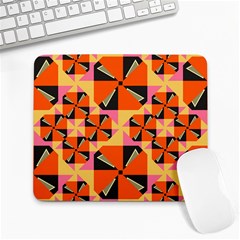 Windmill In Rhombus Shapes Large Mousepad by LalyLauraFLM