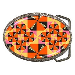 Windmill In Rhombus Shapes Belt Buckle by LalyLauraFLM