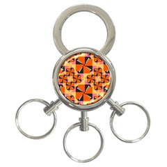 Windmill In Rhombus Shapes 3-ring Key Chain