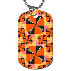 Windmill In Rhombus Shapes Dog Tag (one Side) by LalyLauraFLM