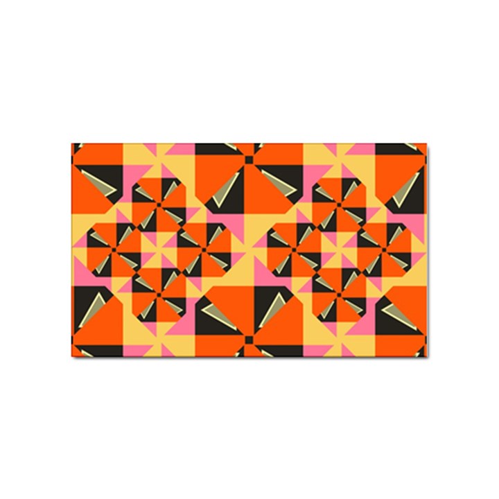 Windmill in rhombus shapes Sticker Rectangular (10 pack)