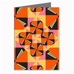 Windmill in rhombus shapes Greeting Cards (Pkg of 8) Left