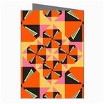 Windmill in rhombus shapes Greeting Cards (Pkg of 8) Right