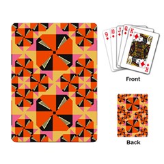 Windmill In Rhombus Shapes Playing Cards Single Design