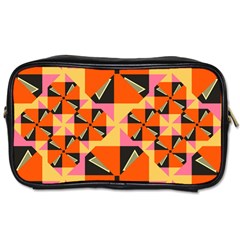 Windmill In Rhombus Shapes Toiletries Bag (one Side) by LalyLauraFLM