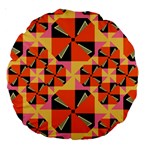 Windmill in rhombus shapes Large 18  Premium Round Cushion  Back