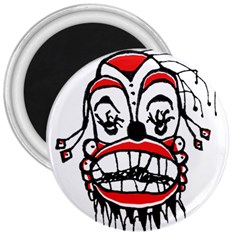 Dark Clown Drawing 3  Magnets