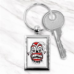 Dark Clown Drawing Key Chains (rectangle) 