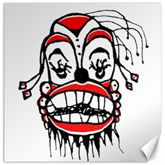 Dark Clown Drawing Canvas 20  X 20  