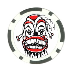 Dark Clown Drawing Poker Chip Card Guards